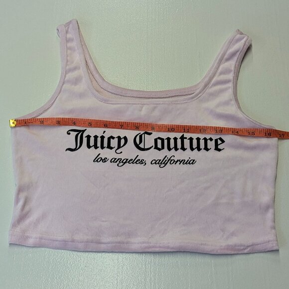 Juicy Couture Pink Cropped Tank Size Medium - Picture 8 of 9
